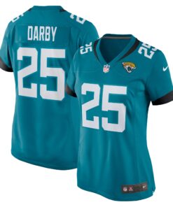 Ronald Darby Jacksonville Jaguars  Women_s Team Game Jersey   Teal