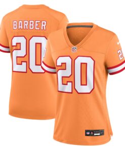 Ronde Barber Tampa Bay Buccaneers  Women_s Throwback Game Jersey  Orange