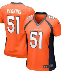 Ronnie Perkins Denver Broncos  Women_s  Game Jersey   Orange