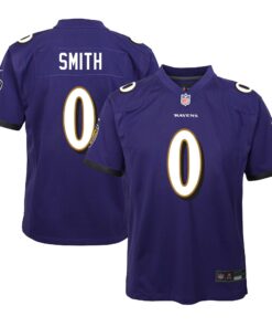 Roquan Smith Baltimore Ravens  Youth Team Player Game Jersey  Purple