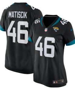 Ross Matiscik Jacksonville Jaguars  Women_s Game Jersey  Black