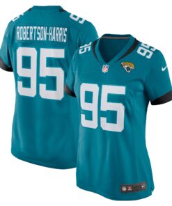 Roy RobertsonHarris Jacksonville Jaguars  Women_s Game Jersey  Teal