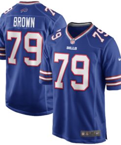 Ruben Brown Buffalo Bills  Game Retired Player Jersey  Royal