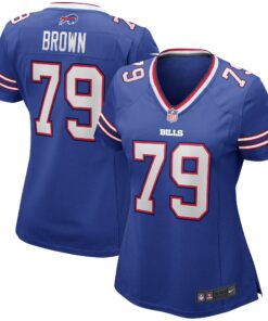 Ruben Brown Buffalo Bills  Women_s Game Retired Player Jersey  Royal