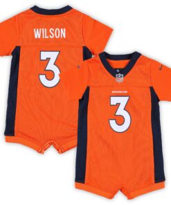 Russell Wilson Denver Broncos  Newborn amp Infant Game Romper Jersey  Orange