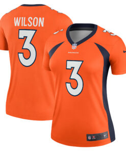 Russell Wilson Denver Broncos  Women_s Alternate Legend Jersey  Orange