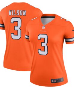 Russell Wilson Denver Broncos  Women_s Team Alternate Legend Jersey  Orange