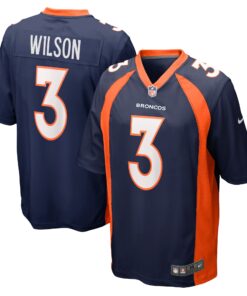 Russell Wilson Denver Broncos  Youth Game Jersey  Navy