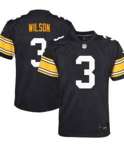 Russell Wilson Pittsburgh Steelers  Youth Alternate Player Game Jersey  Black 1
