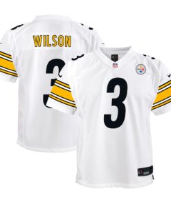 Russell Wilson Pittsburgh Steelers  Youth Player Game Jersey  White