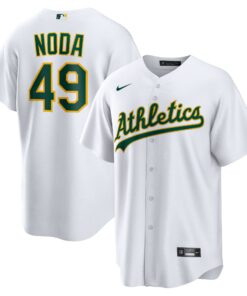 Ryan Noda Oakland AthleticsHome Replica Jersey  White