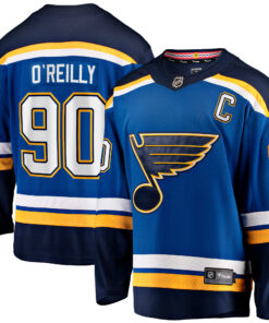 Ryan O_Reilly St. Louis Blues Fanatics Home Captain Premier Breakaway Player Jersey  Blue