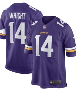 Ryan Wright Minnesota Vikings  Game Player Jersey  Purple