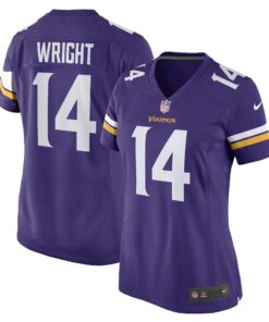 Ryan Wright Minnesota Vikings  Women_s Game Player Jersey  Purple