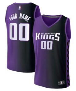  Sacramento Kings Fanatics Custom Fast Break Jersey - Purple - Statement Edition