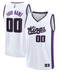  Sacramento Kings Fanatics Custom Fast Break Jersey - White - Association Edition