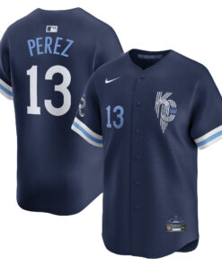 Salvador Perez Kansas City RoyalsCity Connect Limited Player Jersey  Navy