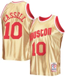 Sam Cassell Houston Rockets Mitchell &amp Ness 75th Anniversary 199394 Hardwood Classics Swingman Jersey - Gold