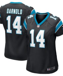 Sam Darnold Carolina Panthers  Women_s Game Jersey  Black
