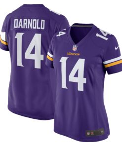 Sam Darnold Minnesota Vikings  Women_s Team Game Jersey   Purple