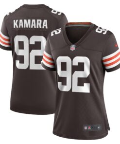 Sam Kamara Cleveland Browns  Women_s Team Game Jersey   Brown