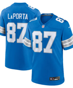 Sam LaPorta Detroit Lions  Game Jersey  Blue