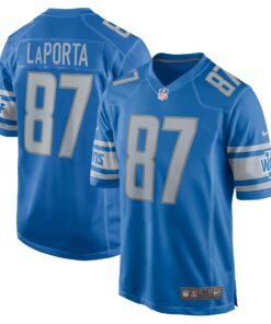Sam LaPorta Detroit Lions  Team Game Jersey  Blue