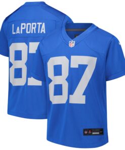 Sam LaPorta Detroit Lions  Youth Alternate Game Jersey   Blue