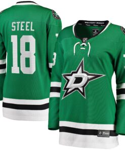 Sam Steel Dallas Stars Fanatics Women_s Home Breakaway Player Jersey  Kelly Green