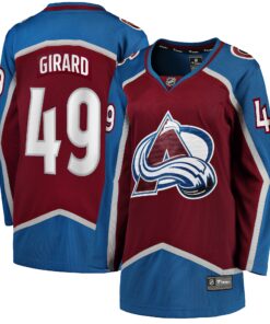 Samuel Girard Colorado Avalanche Fanatics Women_s Home Breakaway Player Jersey  Burgundy