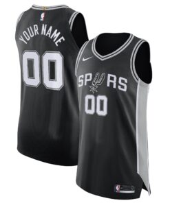 San Antonio Spurs Authentic Custom Jersey Black - Icon Edition