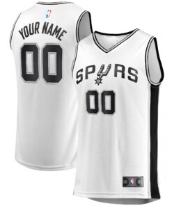 San Antonio Spurs Fanatics Fast Break Custom Replica Jersey - Association Edition - White