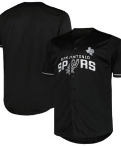 San Antonio Spurs Profile Big &amp Tall Pop Jersey - Black