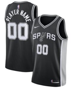 San Antonio Spurs Swingman Custom Jersey Black - Icon Edition