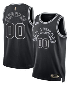 San Antonio Spurs Unisex 202223 Custom Swingman Jersey - Classic Edition - Black