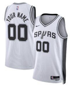 San Antonio Spurs Unisex Swingman Custom Jersey White - Association Edition