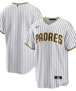 San Diego PadresHome Blank Replica Jersey  White