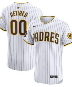 San Diego PadresHome Elite PickAPlayer Retired Roster Patch Jersey  White