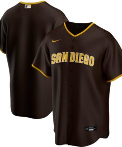 San Diego PadresRoad Replica Team Jersey  Brown
