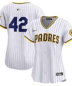  San Diego PadresWomen_s 2024 Jackie Robinson Day Home Limited Jerseynbspâ€“ White