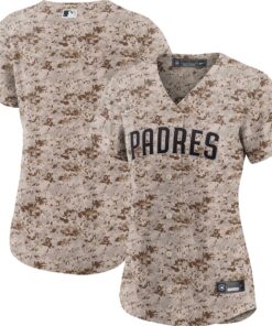 San Diego PadresWomen_s USMC Alternate Replica Team Jersey  Camo