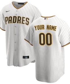 San Diego PadresYouth Replica Custom Jersey  White