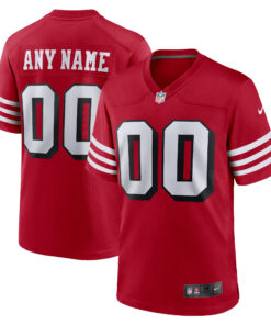 San Francisco 49ers  Alternate Custom Game Jersey  Scarlet