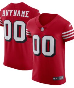 San Francisco 49ers  Alternate Vapor Elite Custom Jersey  Scarlet