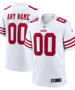 San Francisco 49ers  Game Custom Player Jersey  White 1