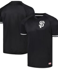 San Francisco Giants Stitches Black Raglan VNeck Jersey