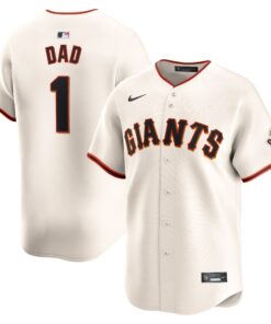 San Francisco Giants1 Dad Home Limited Jersey  Cream