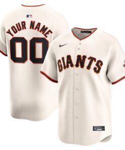 San Francisco GiantsHome Limited Custom Jersey  Cream