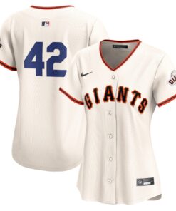  San Francisco GiantsWomen_s 2024 Jackie Robinson Day Home Limited Jerseynbspâ€“ Cream