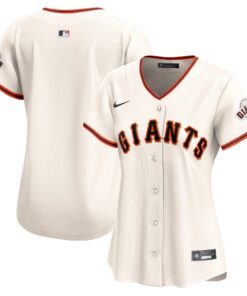 San Francisco GiantsWomen_s Home Limited Jersey  Cream
